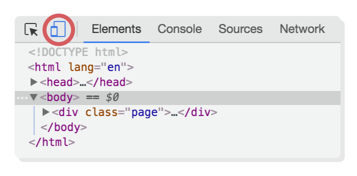 chrome device toolbar