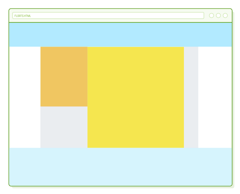 Full bleed layout overflow hidden