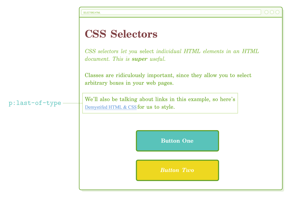 Last of type pseudo-class