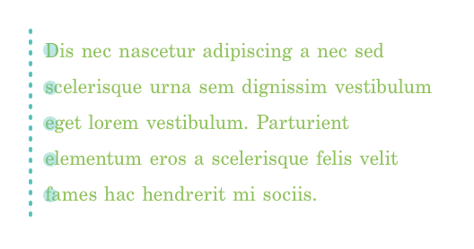 left text alignment
