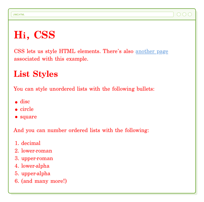 CSS Link