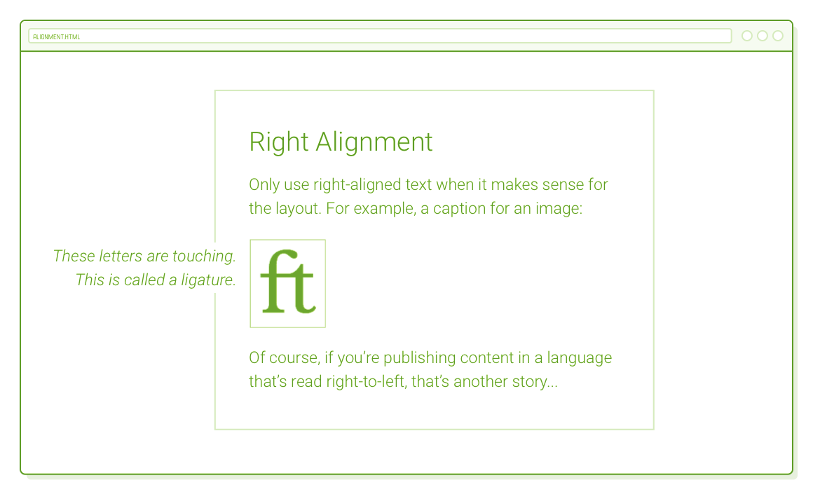 right aligning a caption