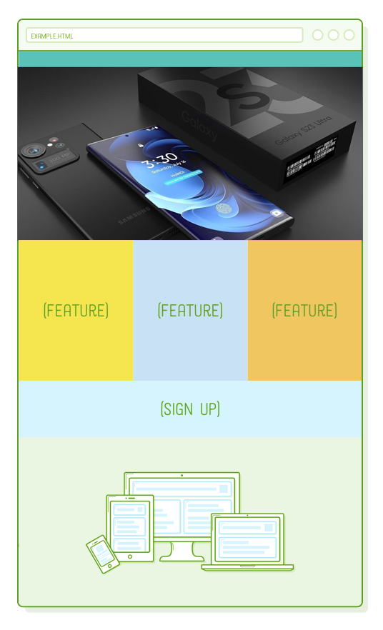 site with responsive images